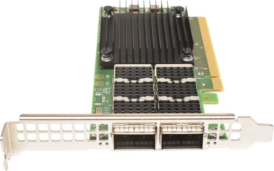 Dell Mellanox CX623106A ConnectX-6 DX 08P2T2 2Port QSFP56 100G Netzwerkkarte FP - Bild 2 von 4