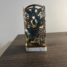 1 BATH  BODY WORKS BUTTERFLY TOSS RESIN METAL FOAMING SOAP HOLDER SLEEVE