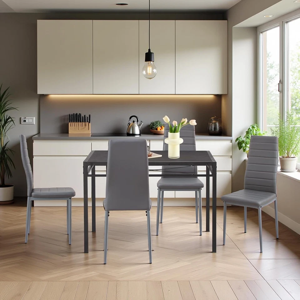 Set Sedie Sala Da Pranzo 6, Sedie Da Cucina Soggiorno Imbottite Moderne, Adatto - Immagine 2 di 4