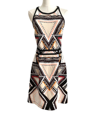 Mossimo Y2K Dress L  Geometric Artsy Sleeveless Indie Sleaze  Retro Olivia Jade