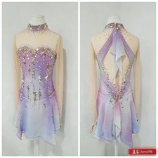Vestito Pattinaggio Figure Personalizzato Competizione Pattinaggio su Ghiaccio Vestito Ragazze Donna