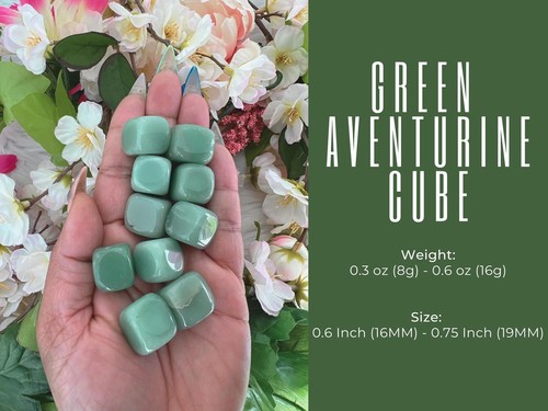 Green Aventurine Cube - Green Aventurine Mini Crystal Cube - Green Aventurine - Picture 5 of 10