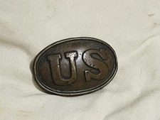 *GREAT FIND*🔥CIVIL War “US” Union Original🔥Puppy Paw Style Belt BUCKLE🔥
