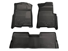 Husky Weatherbeater Floor Liners Fit 08-10 F250-f350 Supercab Front2nd 3pc Blk