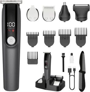 Trimmer pour hommes, rasoir électrique pour nez, corps, visage et moustache, 5-In-1
