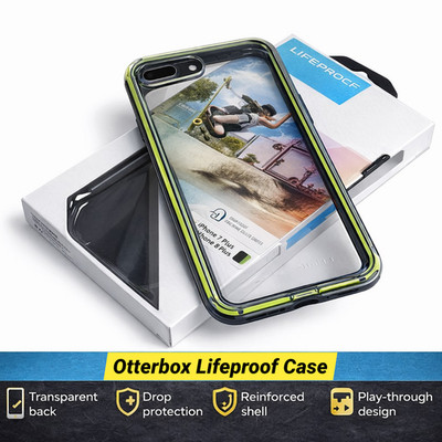 Otterbox Lifeproof (iPhone 7 Plus & 8 Plus) Hülle, Stoßfest, Klar Backcover