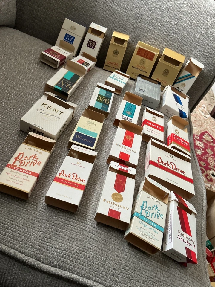 25 VINTAGE CIGARETTE PACKETS, ALL EXCELLENT. NO ADDED PRINT. GREAT LOT. - Image 2 of 4