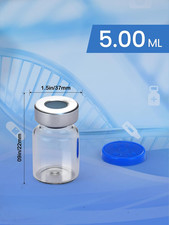 5ml Glass Vials for Injections, Self-Healing Injection Port, Empty Vials for ...