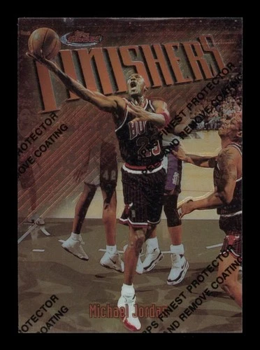 1997 Topps Finest: # 39 Michael Jordan Finishers W/Coating NM-MT OR BETTER
