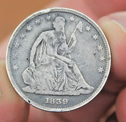 1839 Seated Liberty Half Dollar Fine
