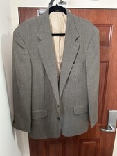 Oscar De La Renta 100 Wool Men  s Suit Jacket 42L