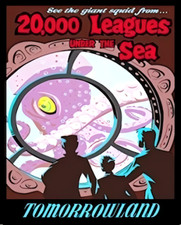 See The Giant Squid From 20,000 Leagues Under The Sea Disneyland Roller MAGNET