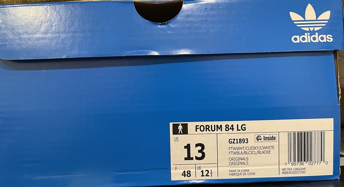 ADIDAS FORUM 84 LOW UNC Blue SNEAKERS Men's US 13 New in Box