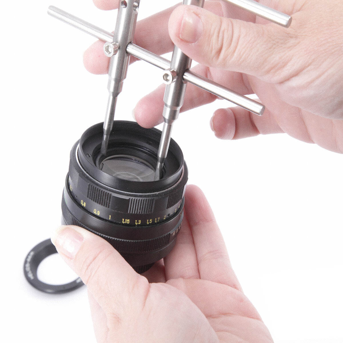 Chiave Inglese Per Fotocamera - Metallo, Svitamento Viti 1/4", Rotonda - Foto 4