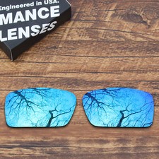 KEYTO Polarized Replacement Lenses for-Oakley Gascan Frame Blue Mirrored