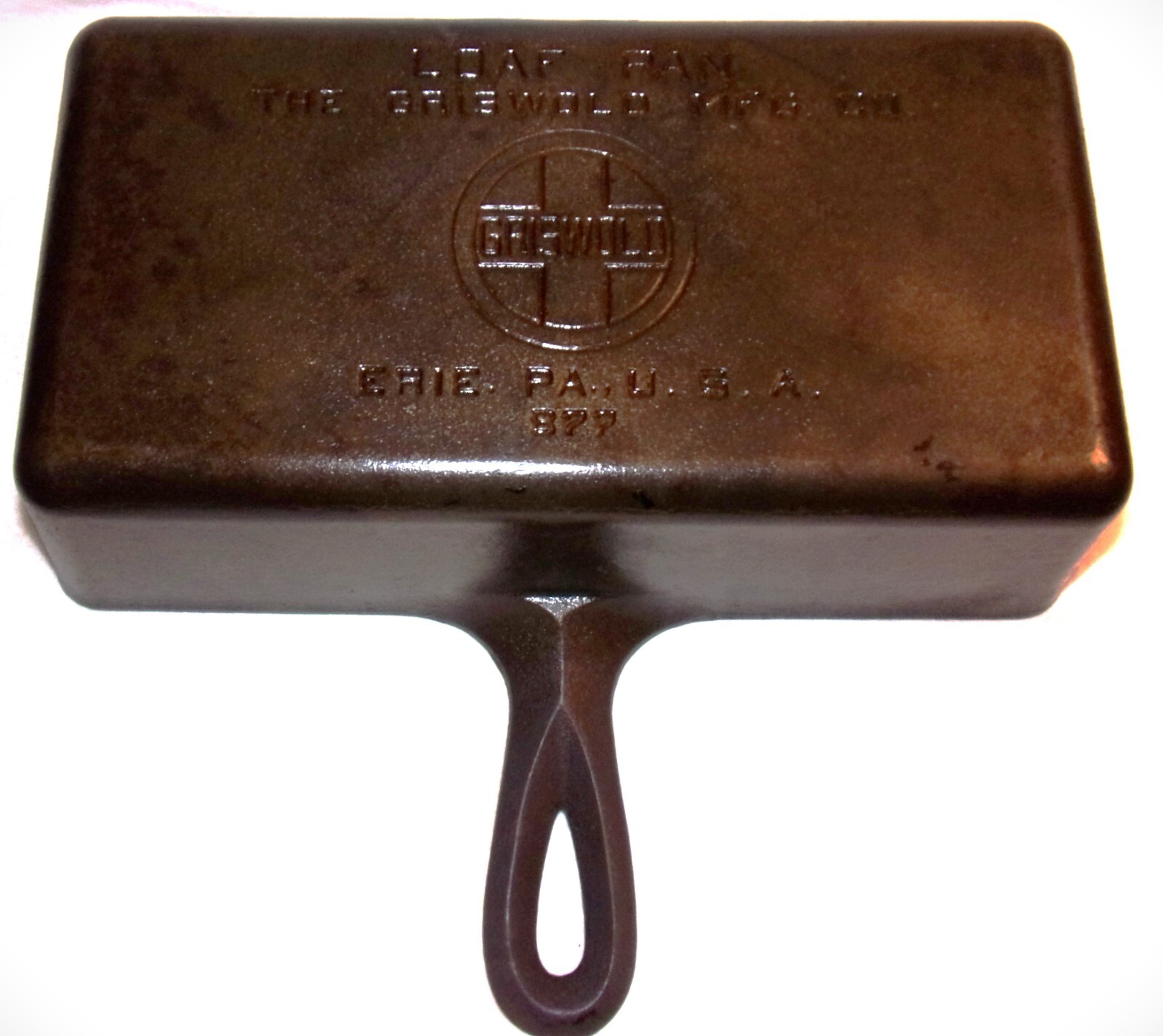 Nice! RARE Original GRISWOLD 877 Cast Iron Handled Bread Loaf Pan eBay