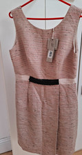 RRP£219 FENN WRIGHT MANSON Ladies  UK 16 Pink Tweed Dress NWT chest:20
