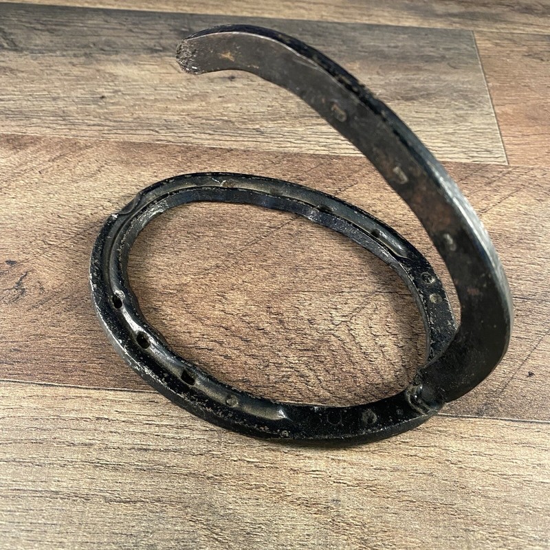 Wrought Iron Horseshoe Hook Farmhouse Style 6"H x 4.25"W x 3.75L