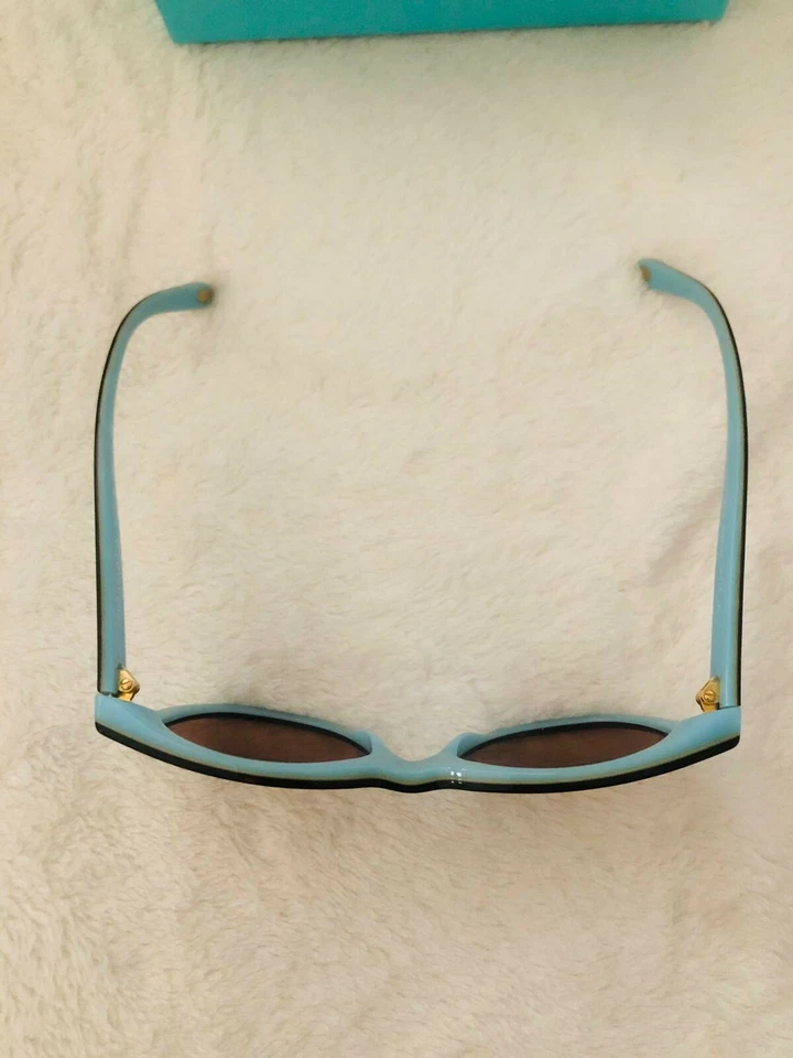 Tiffany & Co. Gafas de sol nuevas Habana azul marrón degradado TF4112 81343B con caja Foto 4 de 4