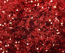 Extreme Red Tri Holographic Metal Flake Glitter .008 Resin Epoxy