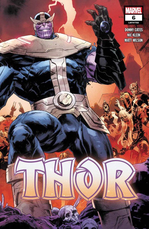 Thor 6 (2020) 2nd Print Nic Klein Thanos 1st Black Infinity