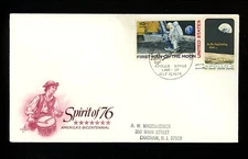 US Postal History Space / Apollo-Soyuz Link - Up 1975 FL #1371+C76 Artcraft
