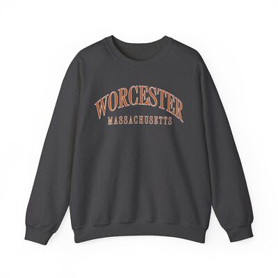Worcester MA Massachusetts Sweatshirt Gifts Crew Neck Long Sleeve Shirt Men
