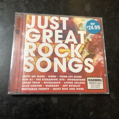 Just Great Rock Songs, 40 tracks - 2016 CD 2 Discs NEW SEALED Australia Sony