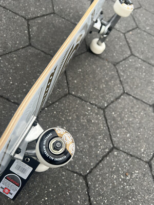 Element Skateboard Complete Hatched White Gold 8.0 With Graphic