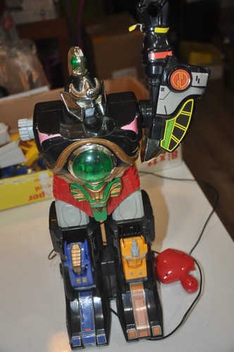 1994 SABAN MIGHTY Morphin Power Rangers Thunder Megazord BLASTER CARTE