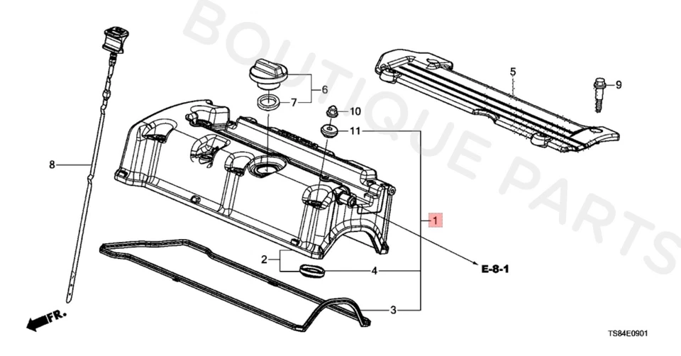Juego de juntas de cubierta de válvula genuino OEM para Honda KIT DE SELLO COMPLETO 12030-R44-A00 Acura Foto 4 de 4