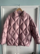 Miu Miu Quilted Alabastro Pink Puffer Coat Size 40