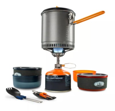 Pinnacle Dualist Hs Complete GSI Outdoors  | Stove included aluminum 1.8L boiler