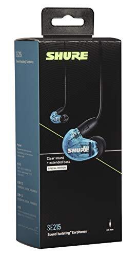 Shure Se215 Special Edition Sound Isolating Earphones Blue for