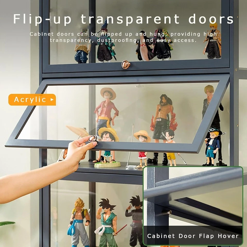 Large Acrylic Display Case Single Display Figure Model Cars Showcase 5 Levels DE - Image 3 of 4