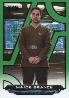 Star Wars Galactic Files Reborn Green Parallel Base Card TFA-23 Major Brance