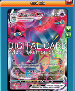 Dragapult VMAX Pokemon TCG Online PTCGO FAST 093/192 DIGITAL CARD SENT