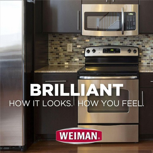 Weiman MICROFIBER CLOTH Stainless Steel Appliance Streak-Free Cleaning Polishing - Picture 7 of 10