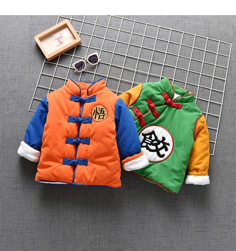 Anime Son Goku & Chiaotzu Baby Winter Coat Kids Warm Cotton-padded Jacket Unisex - Picture 10 of 21