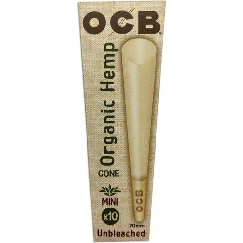 OCB Organic Unbleached Mini Cone, 10 Per Pack, 32 Packs Per Box - Picture 2 of 2