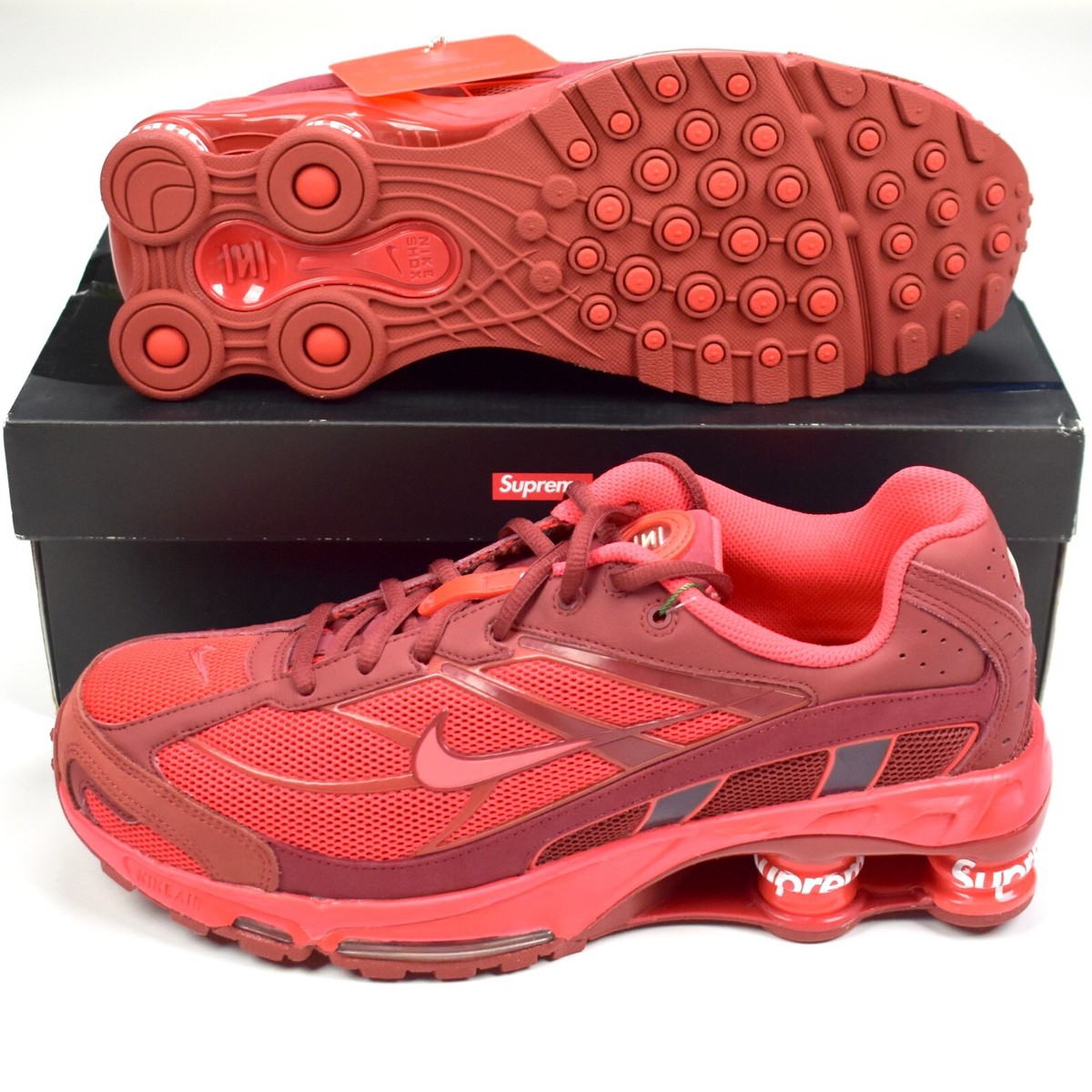 Size 10 - Nike Supreme x Shox Ride 2 Speed Red for sale