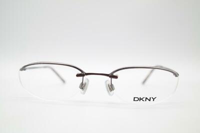 Vintage DKNY 6242 Bronze Halbrand Brille Brillengestell eyeglasses NOS