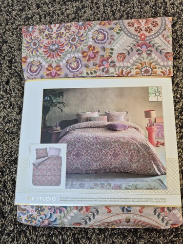 NUOVO Pip Studio lenzuola 200x200/2x80x80 cm El Bordado rosa colorato