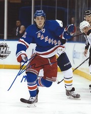 Jesper Fast Signed 8x10 Photo New York Rangers Autographed COA B