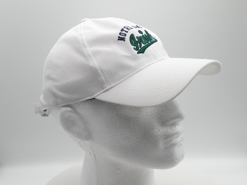 Women's NOTRE DAME IRISH Baseball Hat Cap Adj Buckle Closure White Green UNWORN - Picture 9 of 15