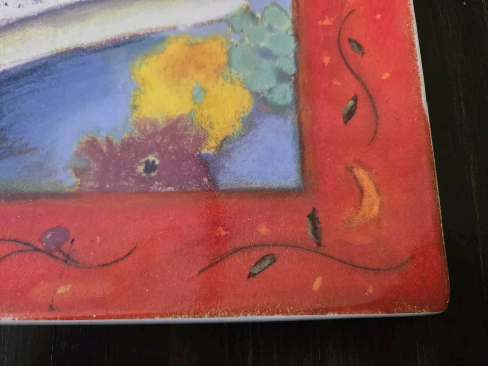 Plato de cena certificado International PROVENCE FROMAGE 10" Linda Montgomery usado en excelente estado Foto 4 de 4