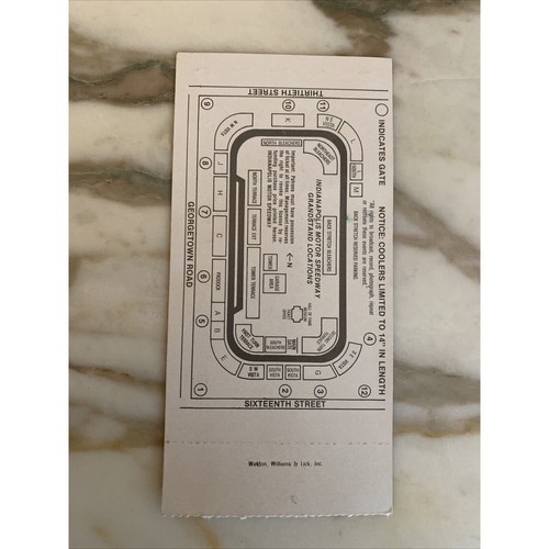 Boleto de la carrera Indianápolis 500 29 de mayo de 1988 72º usado - Imagen 4 de 4