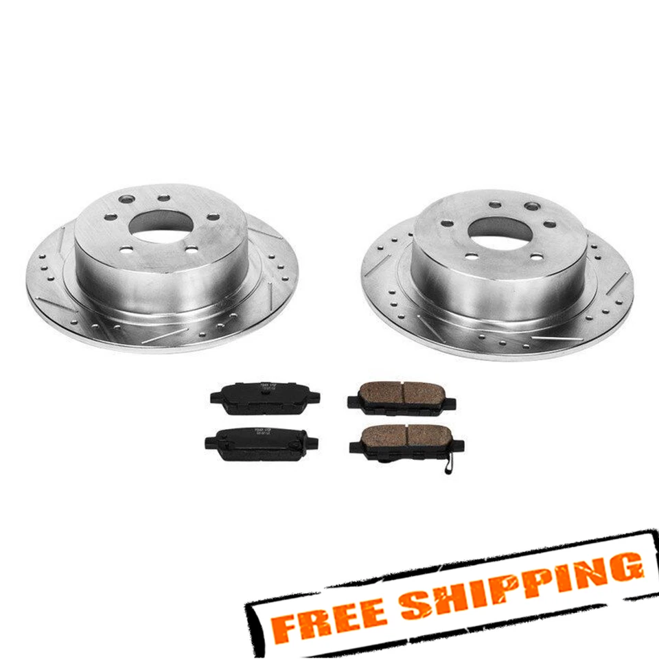 Kit de frenos perforados Power Stop 1-Click Z23 Evolution Sport para Nissan Altima 02-18 Foto 3 de 3