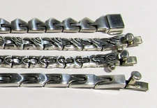 Mexican Chunky 925 Silver Link Various Styles Choice H Y Modern Accents 7"