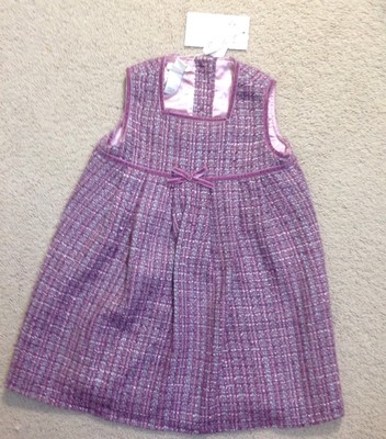 Monsoon Baby Girl~12-18 M~Wool Blend Jumper W/ Velvet~Valentine Glitter~NWT~$45R